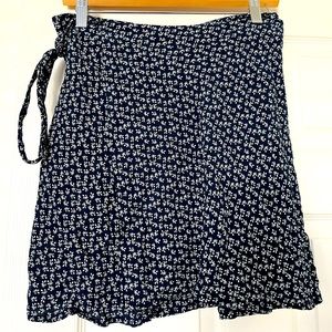 Navy Brandy Melville Wrap Skirt